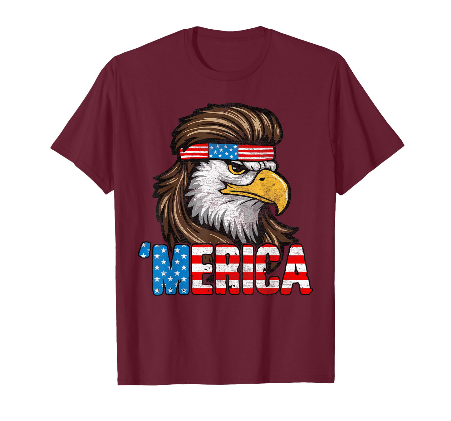4th Of July Merica USA Flag Eagle Patriotic Men Women Kids T-Shirt