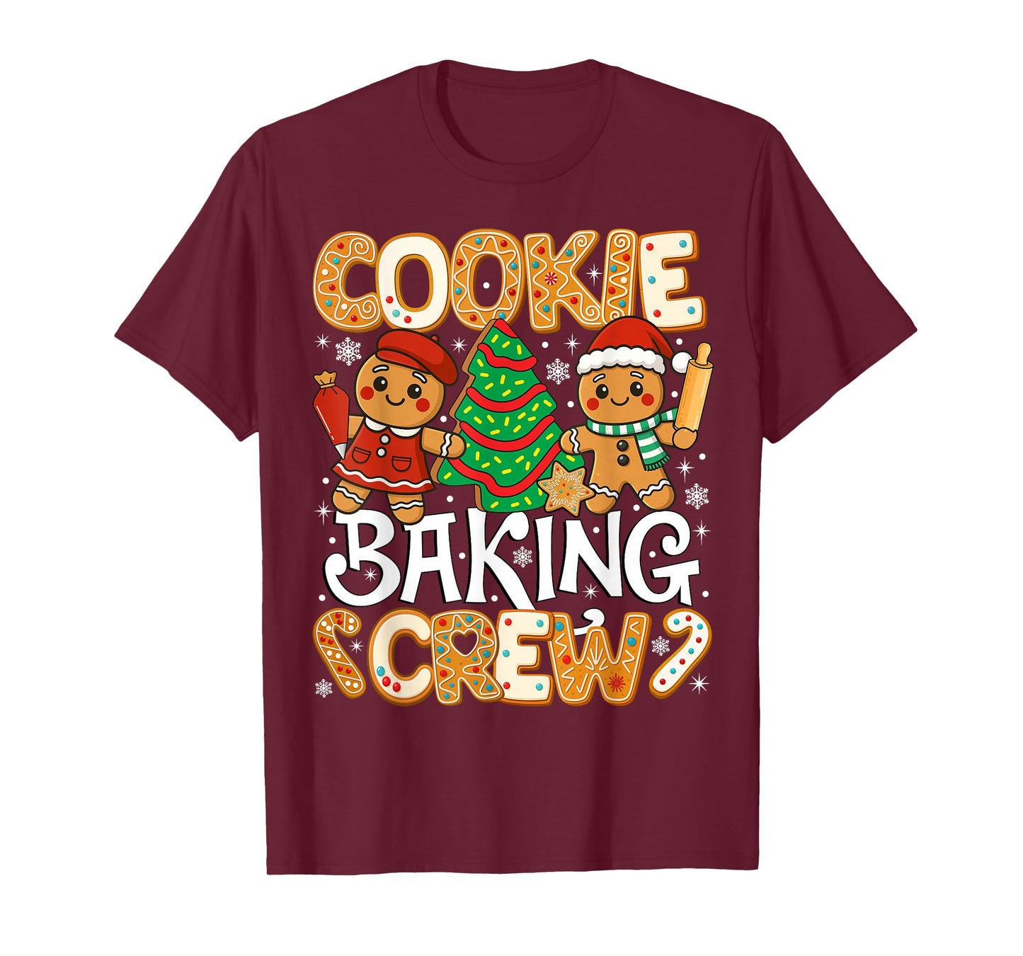 Christmas Cookie Baking Crew Family Baking Gingerbread Team T-Shirt