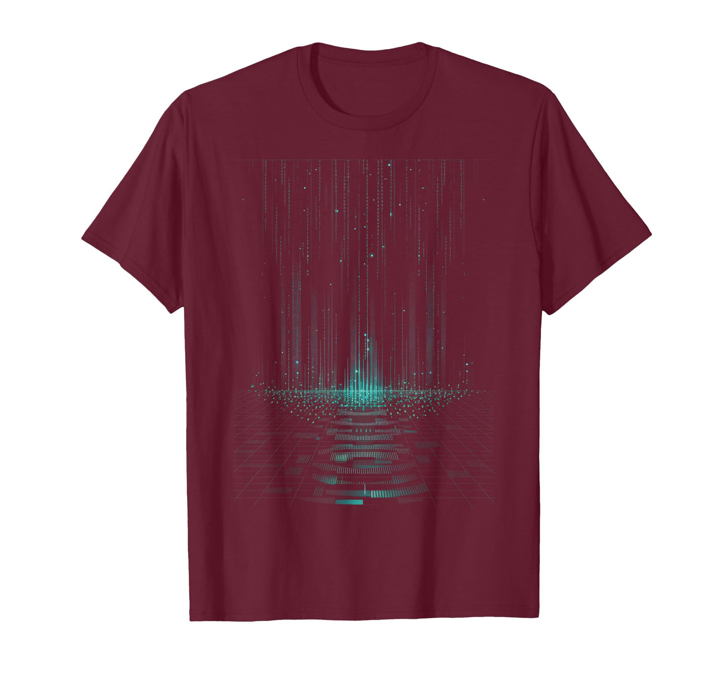 Code binaire Matrix Green Digital Cyberpunk T-Shirt