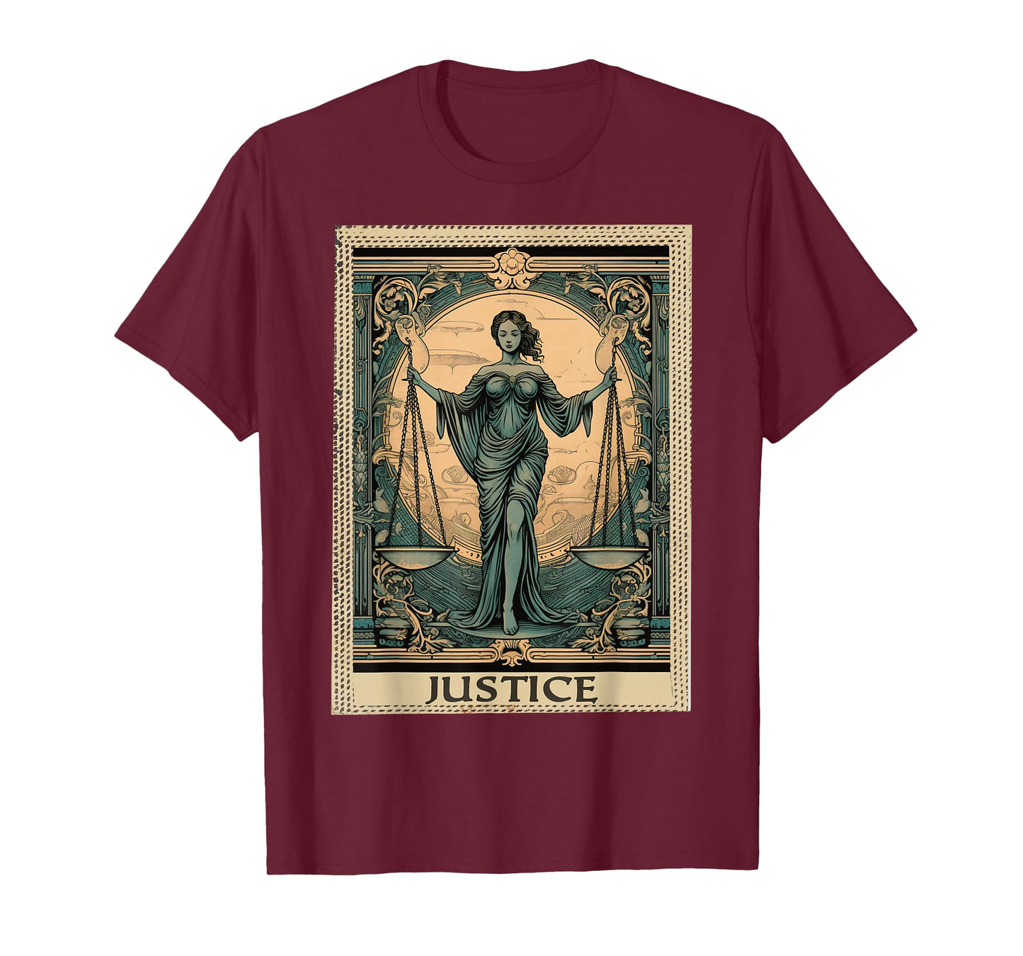 FoolsFate Unisex-Adult Tarot Card Reading Graphic T-Shirt, Black, Small