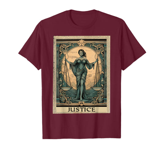 FoolsFate Unisex-Adult Tarot Card Reading Graphic T-Shirt, Black, Small