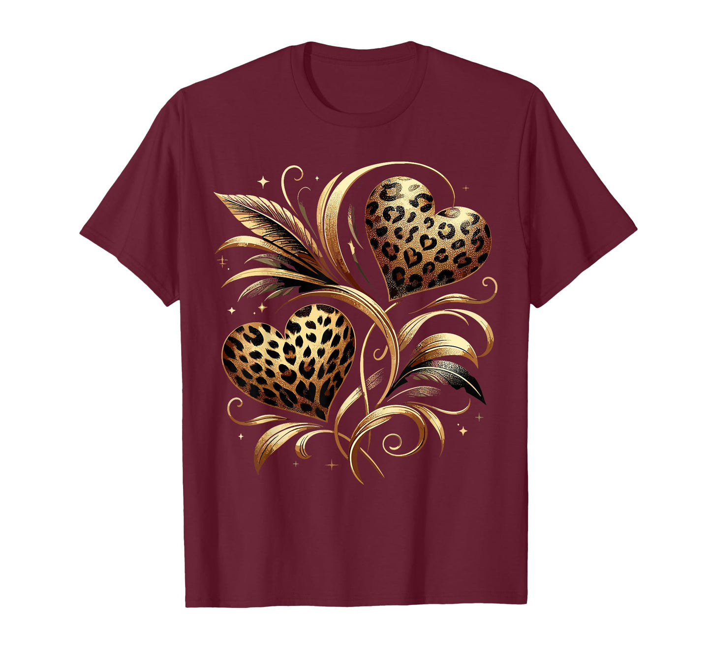 Cheetah Print Heart T-Shirt