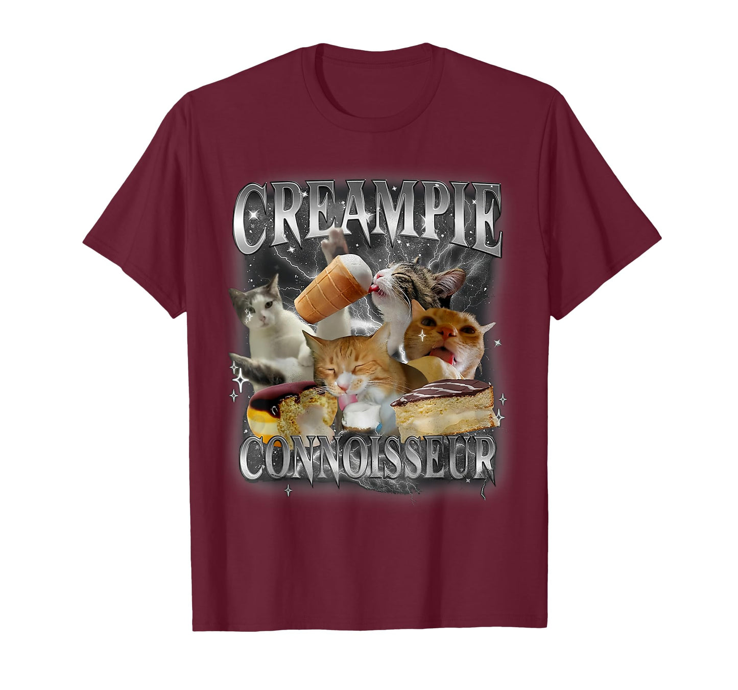 Creampie Connoisseur Cat FUNNY MEME Creampie Connoisseur Cat T-Shirt