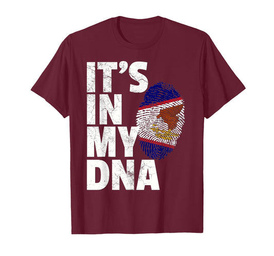 It's in My DNA American Samoa Flag Samoan Pride Roots Gift T-Shirt