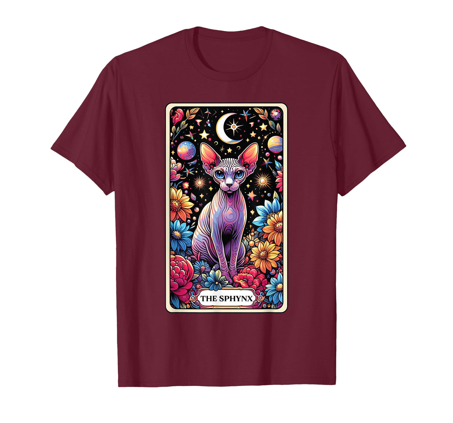 The Sphynx Cat Tarot Card T-Shirt