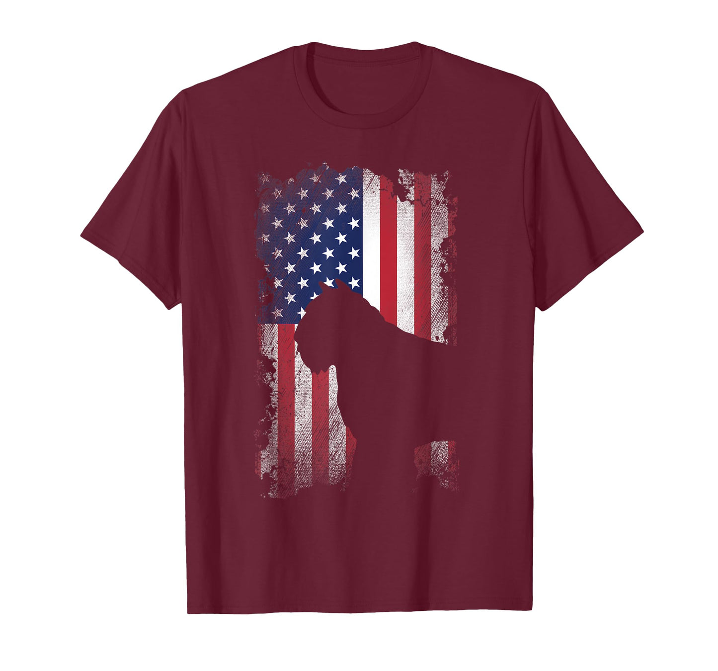 Patriotic Bouvier Des Flandres American Flag Cool Dog Lover T-Shirt for Women Kids Men