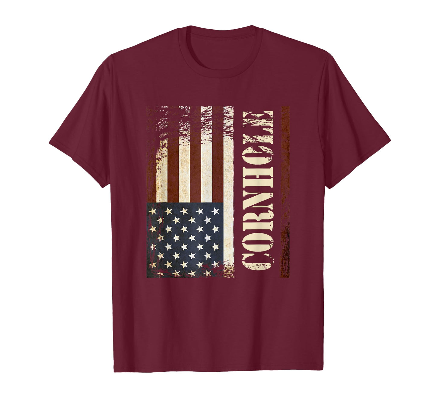 Cornhole USA Flag Design T-Shirt