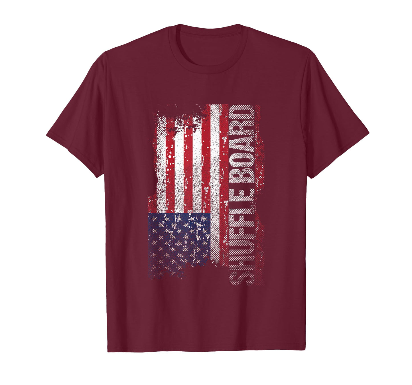 USA Flag Shuffleboard T-Shirt T-Shirt