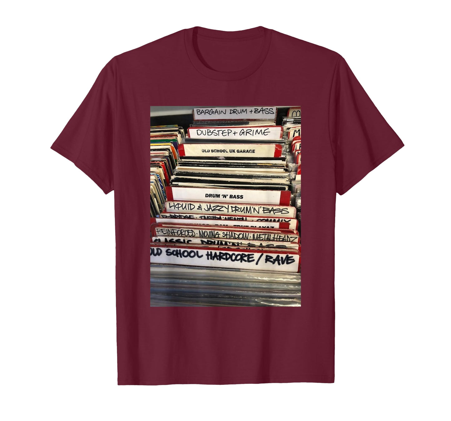 Vinyl DnB Drum N Bass Liquid Junglist Rave Dubstep Grime T-Shirt
