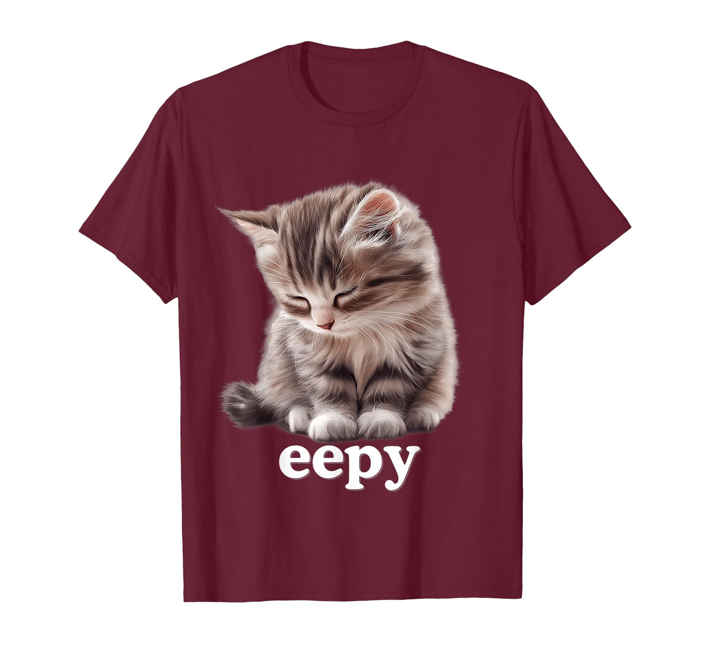 Eepy Cat, Silly Sleepy Cat Meme Cute fluffy cat lovers kitty T-Shirt