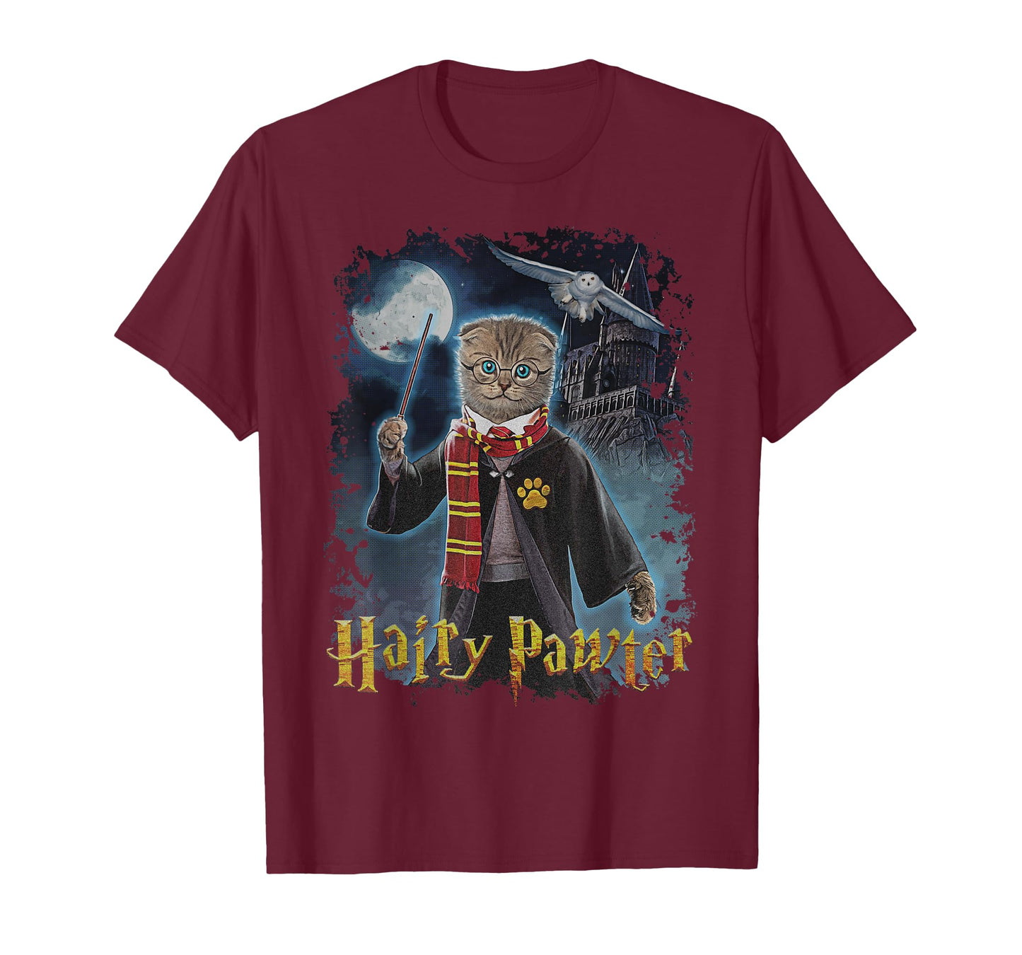 Vincent Hie Movie Parody Hairy Harry Pawter Potter Cat Lover T-Shirt
