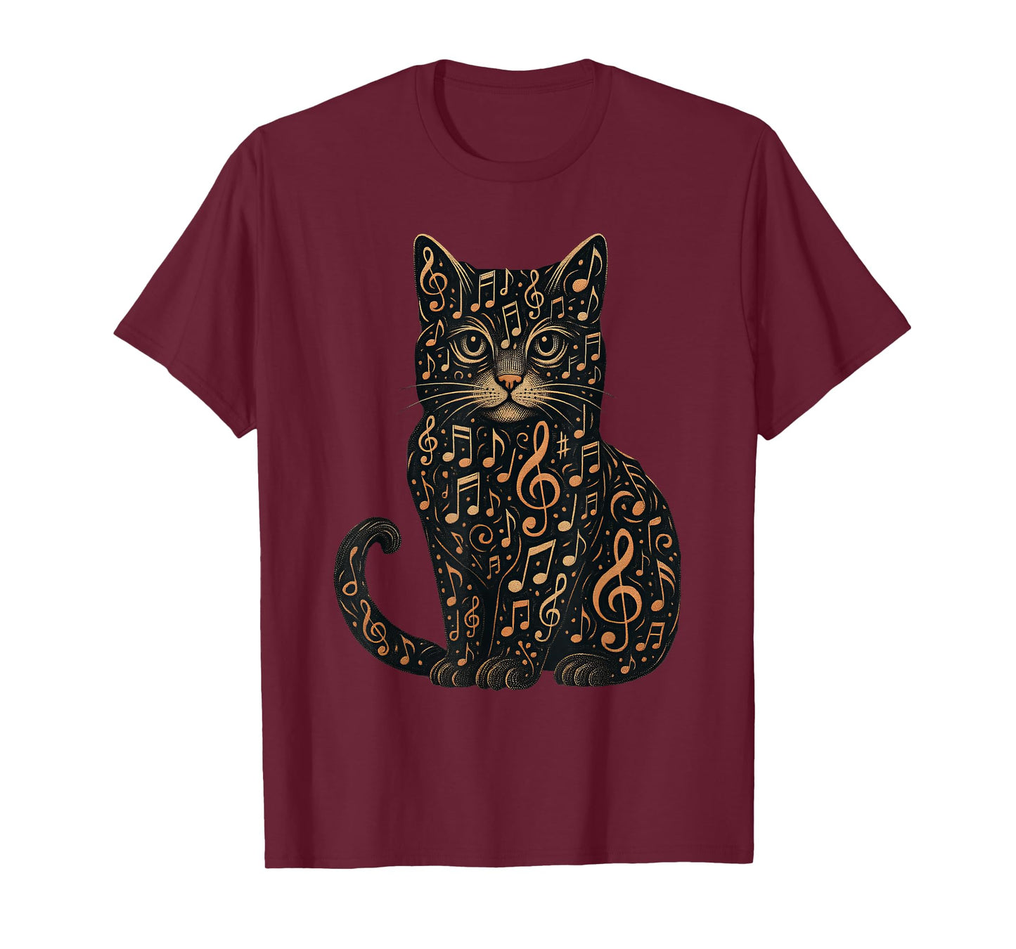 Musical Notes Cat Music Musician T-Shirt