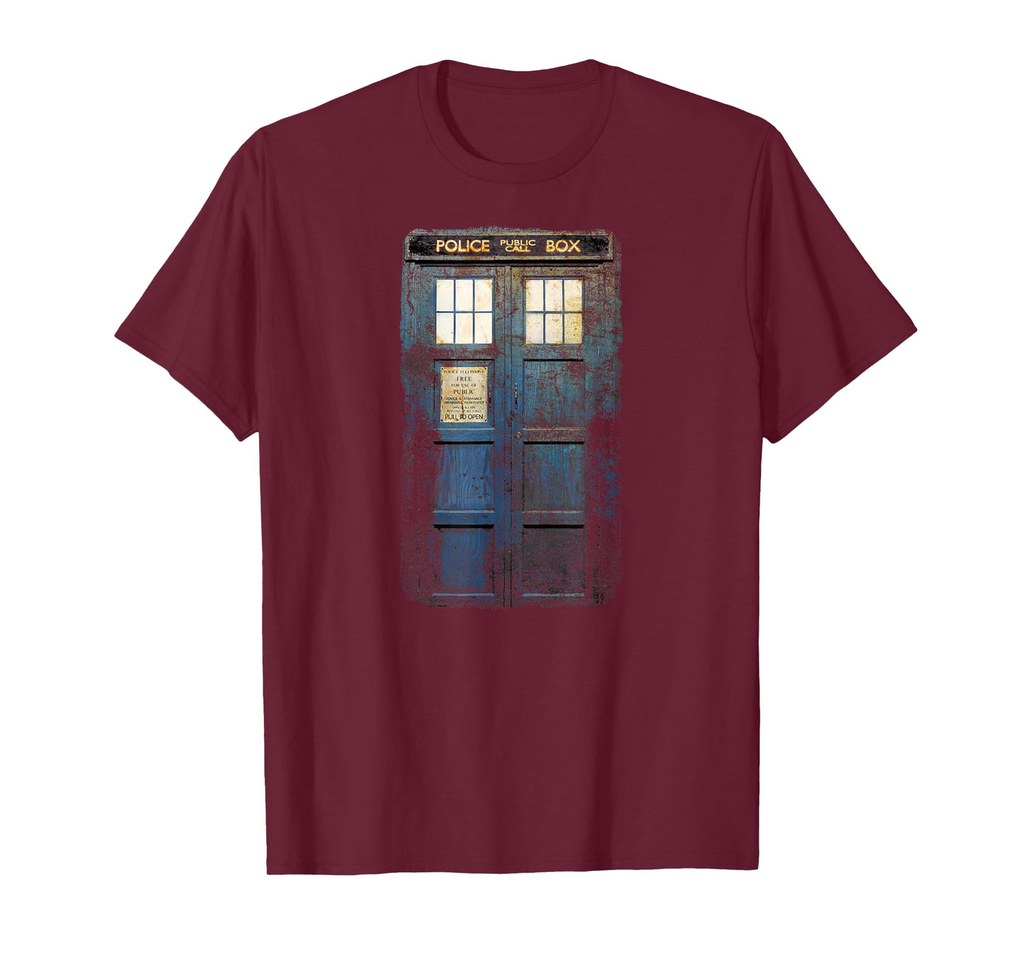 Cosplay Tardis Distressed Time-Traveller Sci-Fan T-Shirt