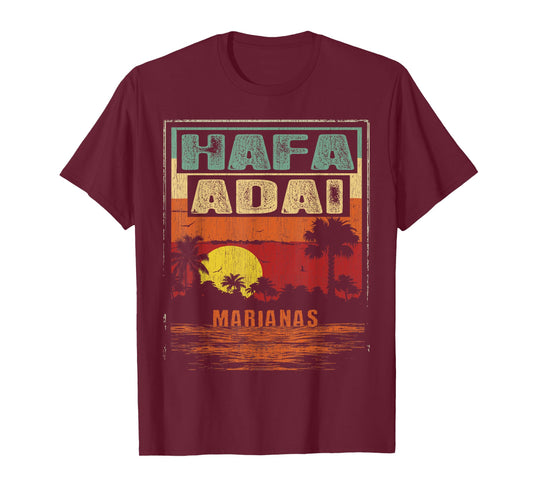 670 Hafa Adai CNMI - Vintage Tropical Marianas T-Shirt