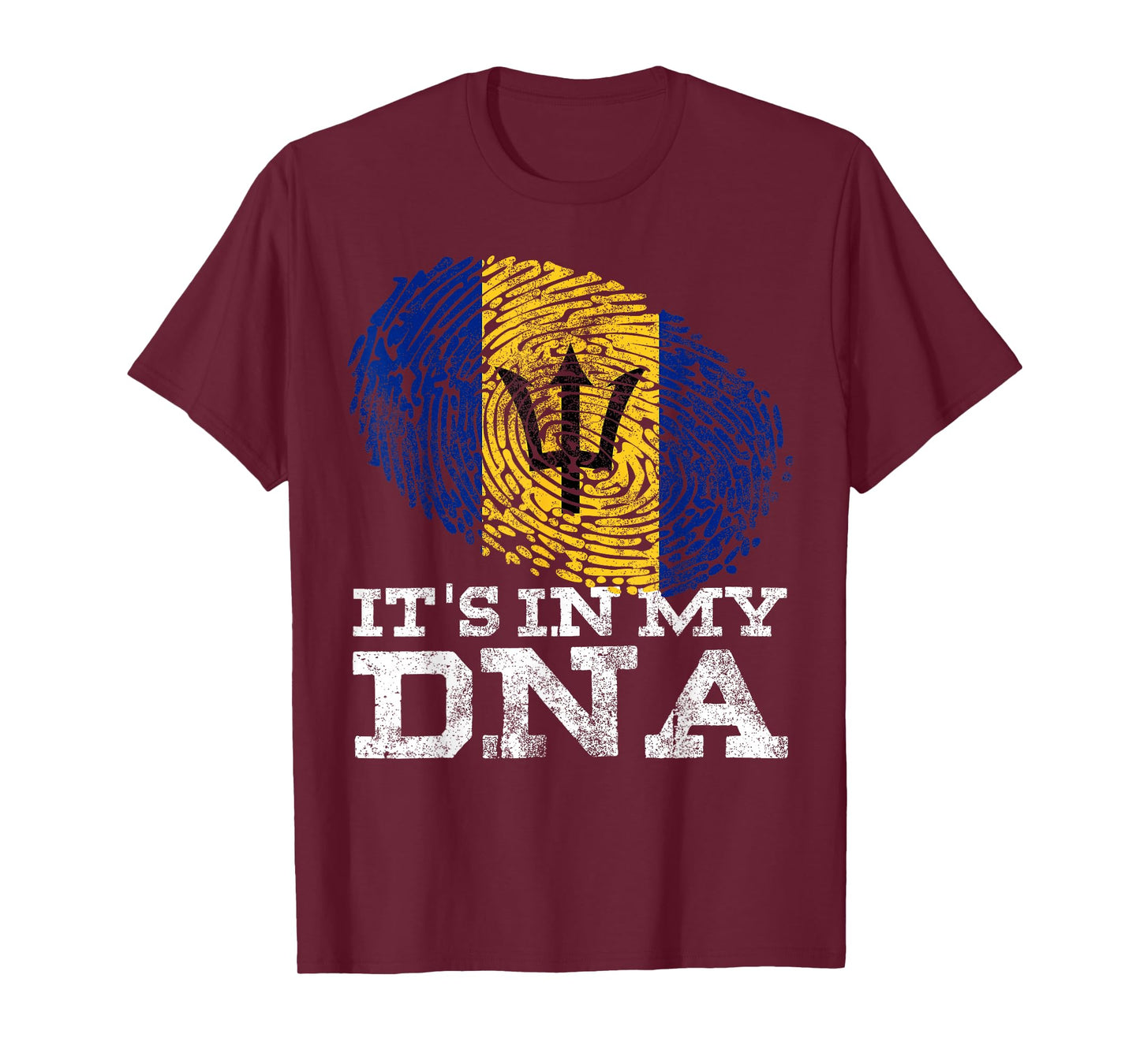 It's in My DNA Barbados Barbadian Graphic Bajan Flag T-Shirt