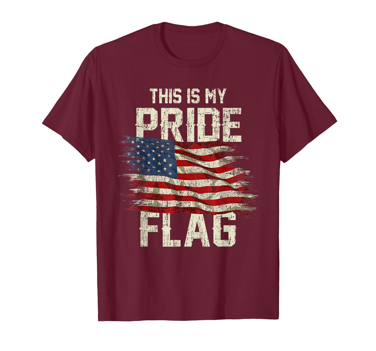 This is My Pride Flag USA American 4th of July Patriotic T-Shirt