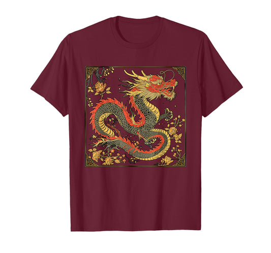 Chinese Zodiac Dragon Symbol Chinese Dragon Art Style T-Shirt