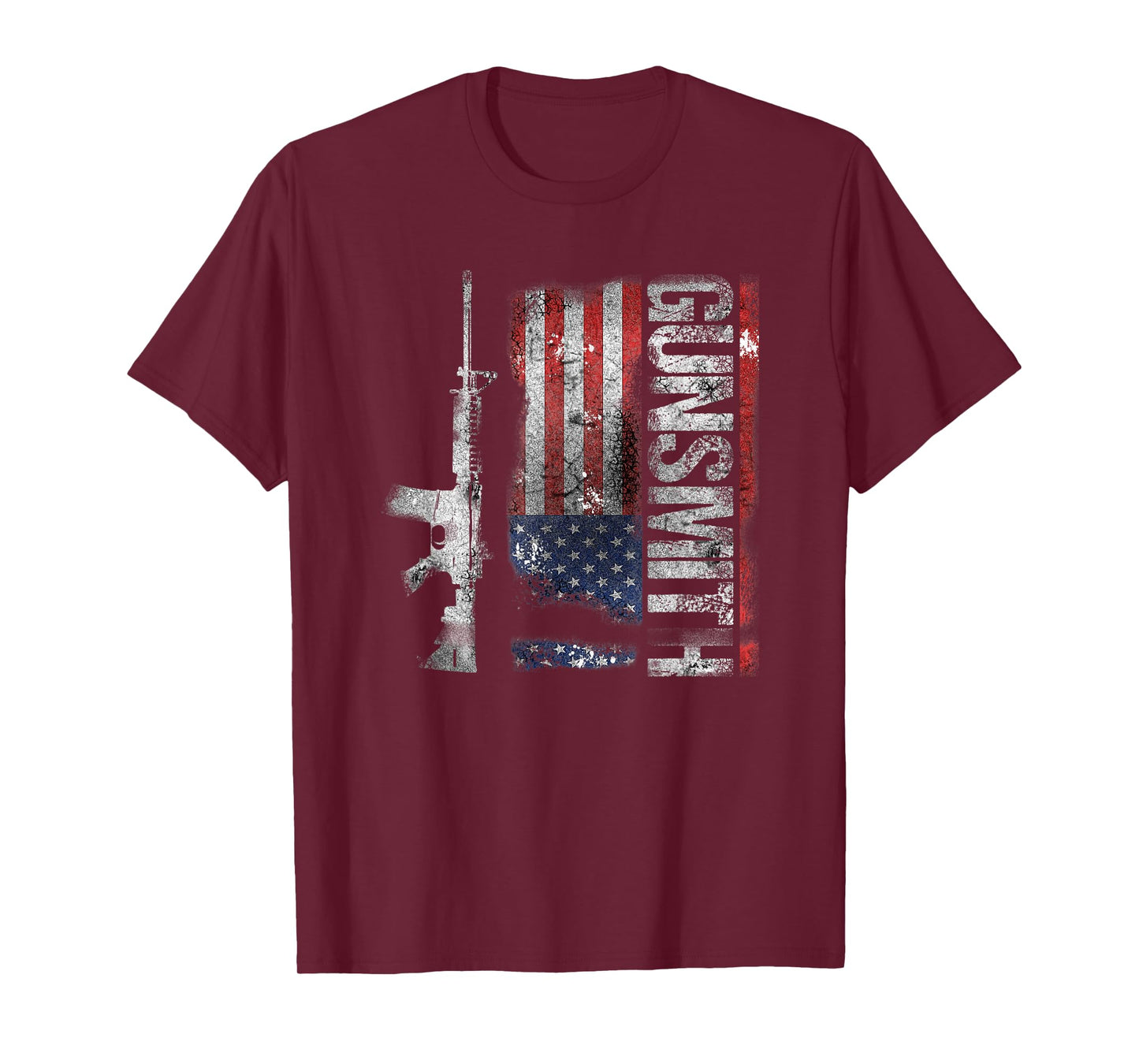 Gunsmith T-shirt American USA Flag Gunsmithing Gift T-Shirt