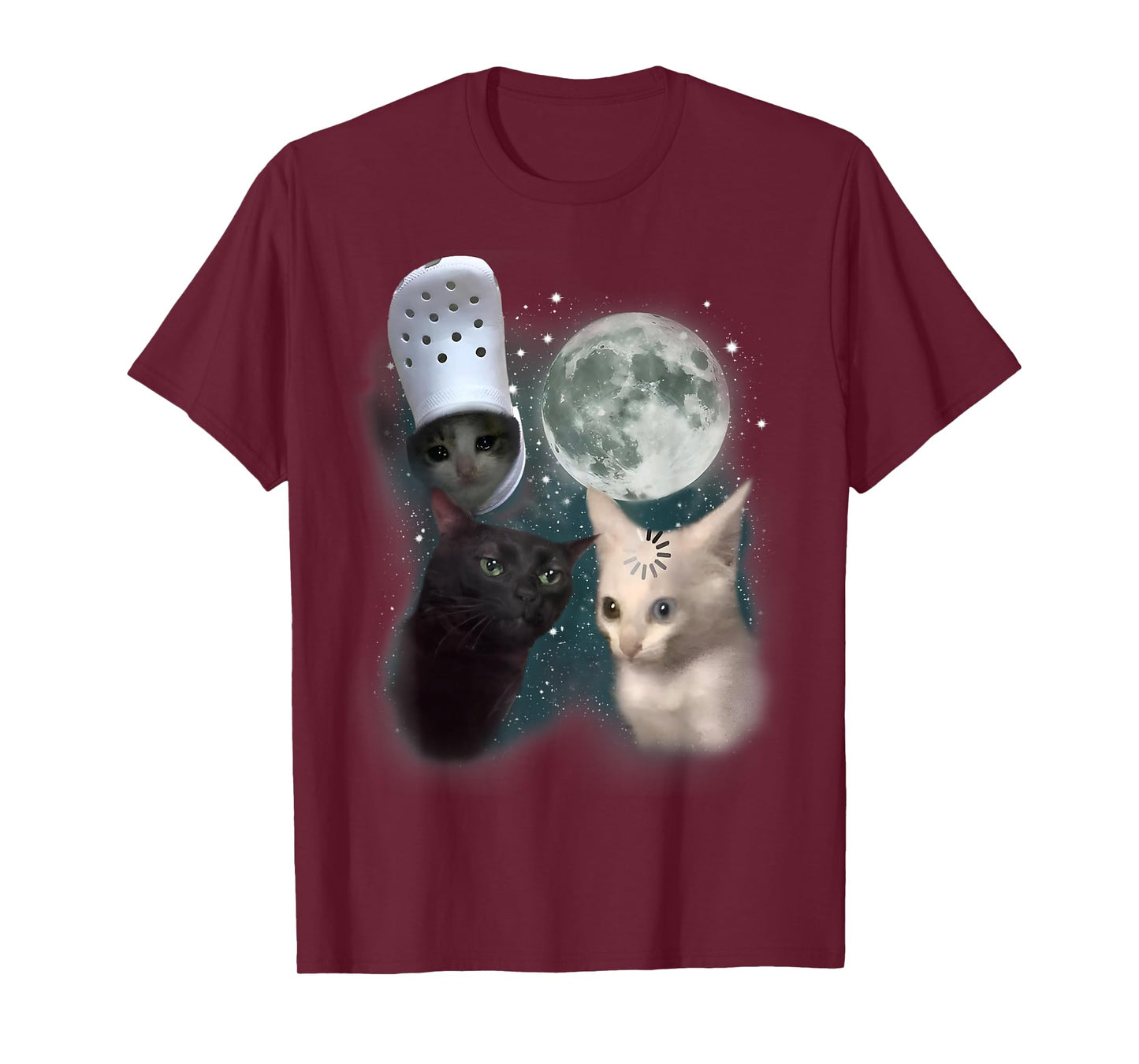 Goofy Ahh Cats Huh Funny Cat Meme Weird Humor Stupid Silly T-Shirt