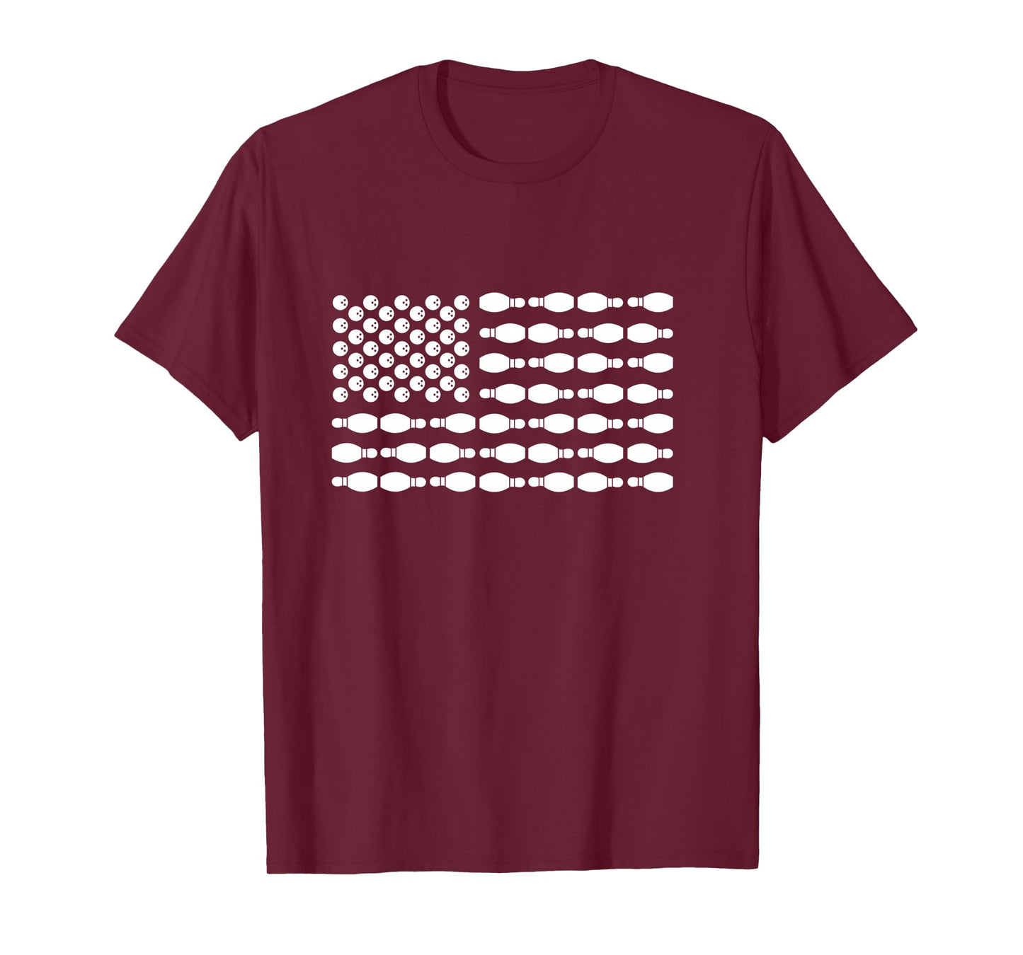 American Flag Bowling Long Sleeve T-Shirt