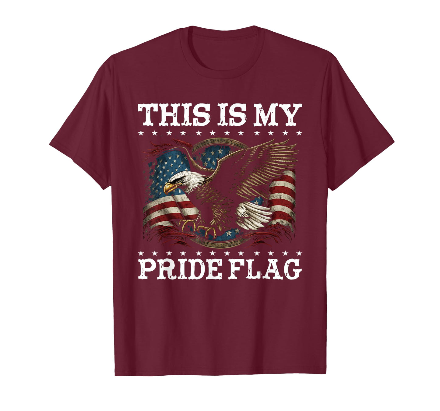This is My Pride Flag USA American 4th of July Patriotic T-Shirt