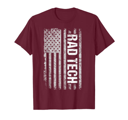 Rad Tech American Flag Radiology Gift T-Shirt T-Shirt