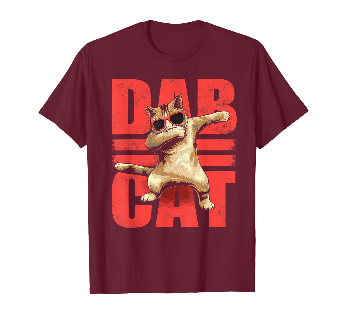 Dab Cat Funny Dabbing Cats Cute Kitten Kitty Lover Kids T-Shirt