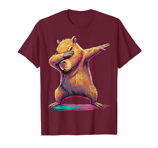 Capybara Dabbing Funny Animal Capybaras Lover T-Shirt
