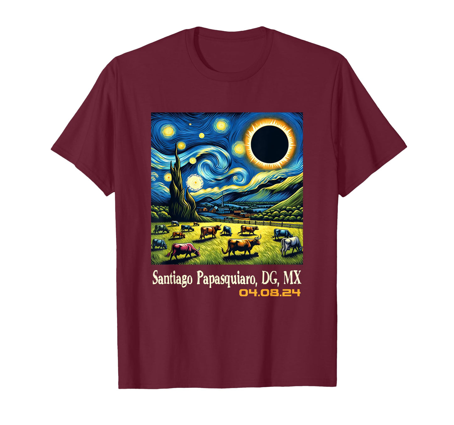 Countryside Solar Eclipse Santiago Papasquiaro Durango T-Shirt