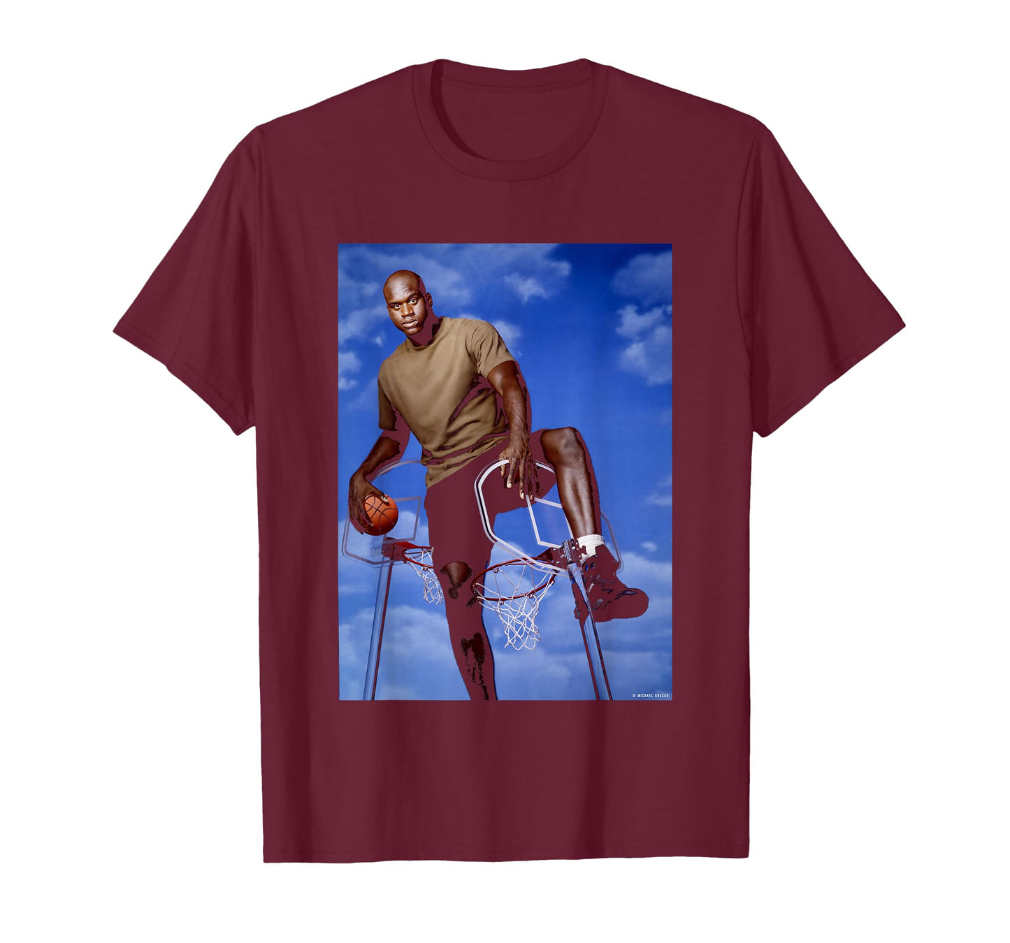 LA Lakers Basketball Shaquille O’Neal NBA by Michael Grecco T-Shirt