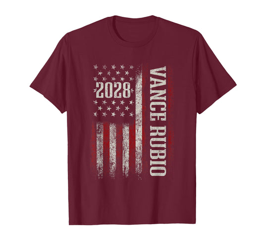Vance Rubio 2028 J D Vance Marco Rubio President 2028 Funny T-Shirt