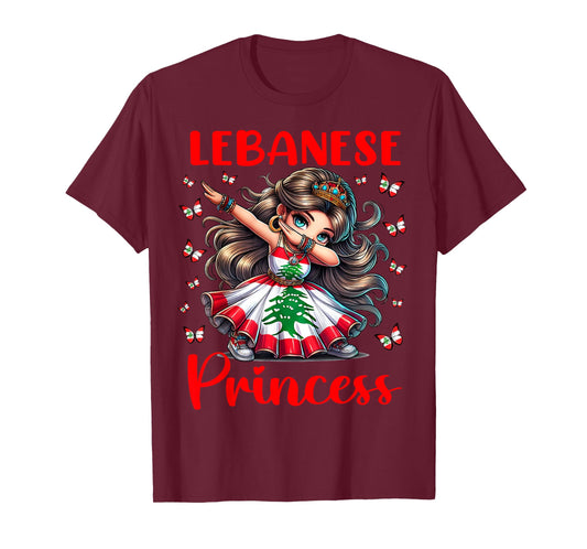 Lebanese Princess Dabbing for Girls & Kids T-Shirt