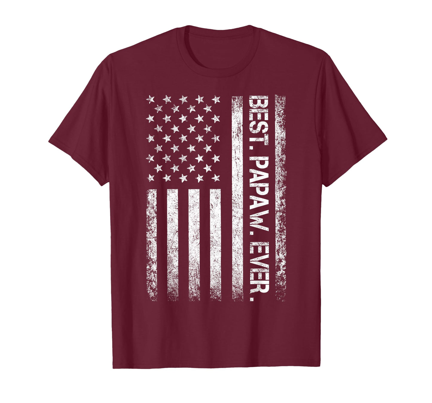 Best Papaw Ever Vintage American Flag T Shirt T-Shirt