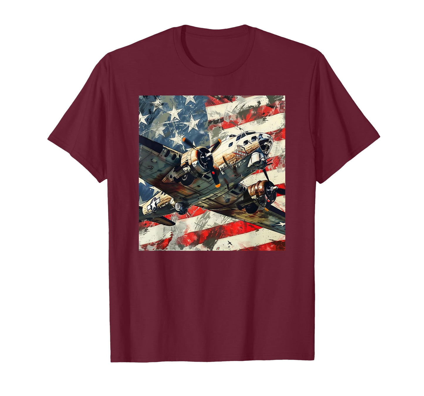 B-17 Flying Fortress WWII bomber aircraft Military Warbird T-Shirt