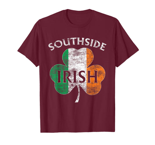 Chicago Southside Irish Flag St. Patrick's Day T-Shirt