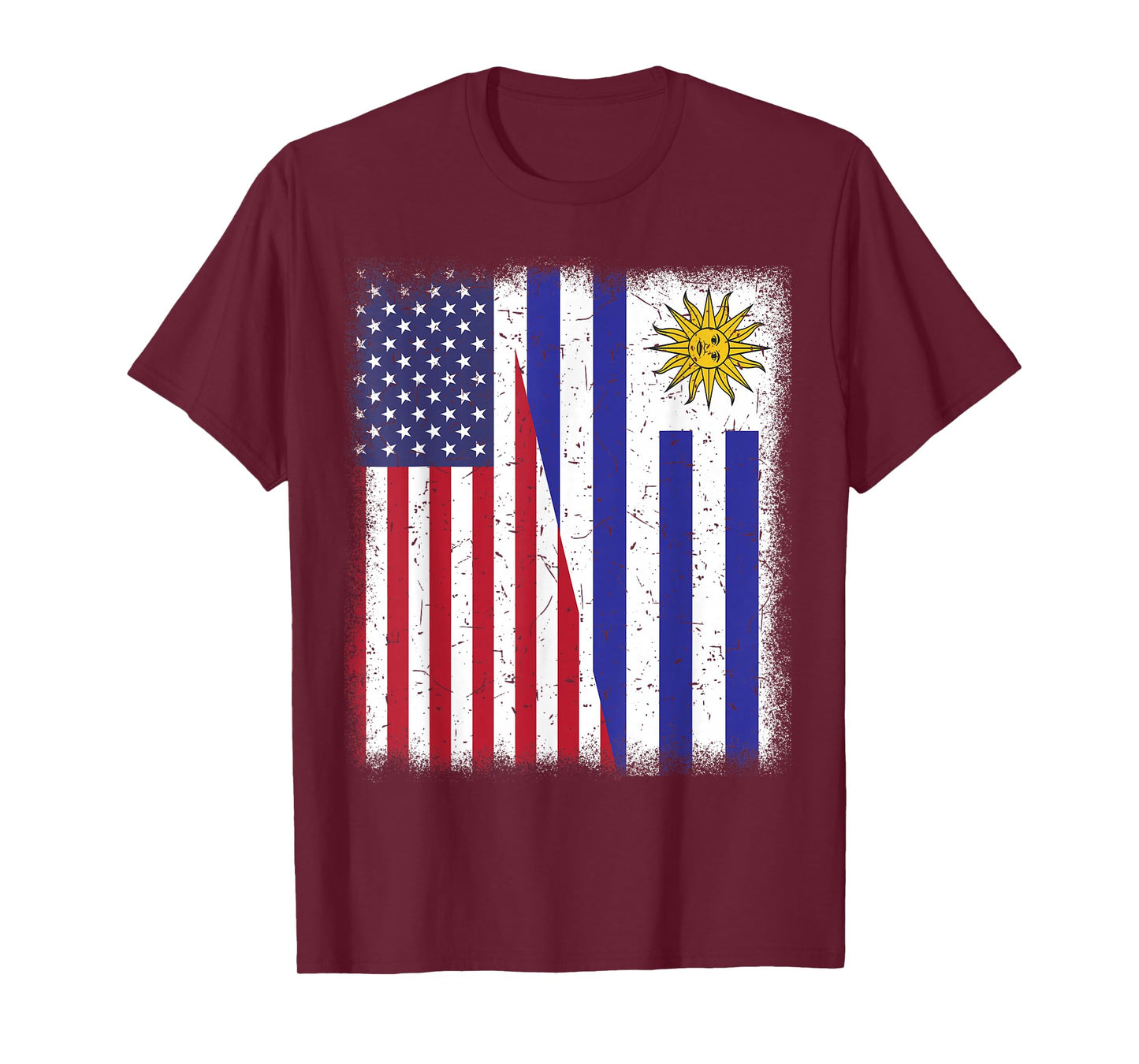 Uruguay American Flag 4th July Hispanic Heritage Uruguayan T-Shirt