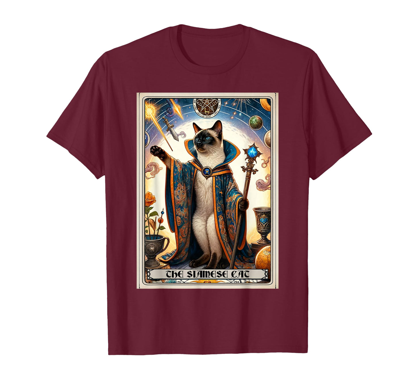 The Siamese Cat Tarot Card Cat T-Shirt