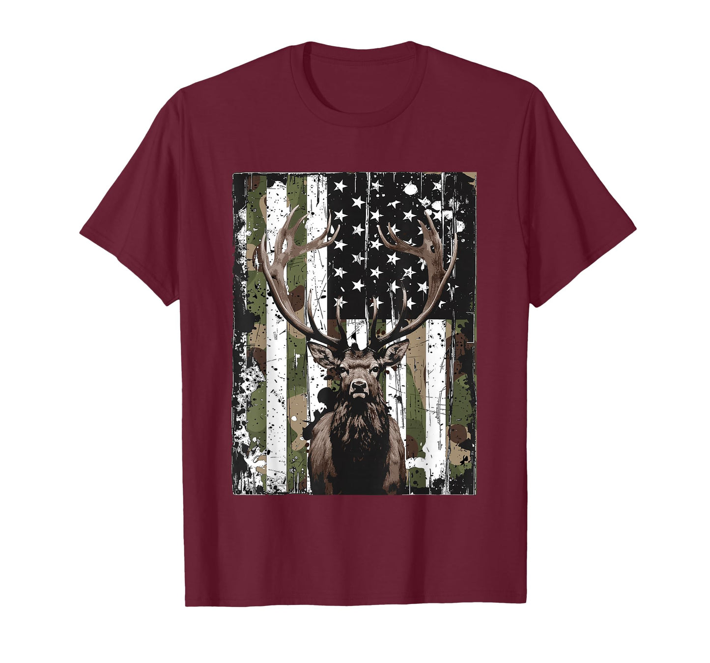 Outdoor Antlers Elk Deer Hunting T-Shirt