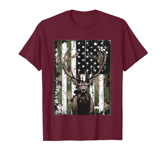 Outdoor Antlers Elk Deer Hunting T-Shirt