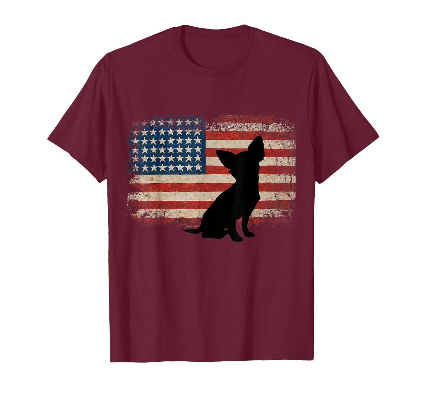 Chihuahua American Flag Love Chihuahua USA Flag T-Shirt
