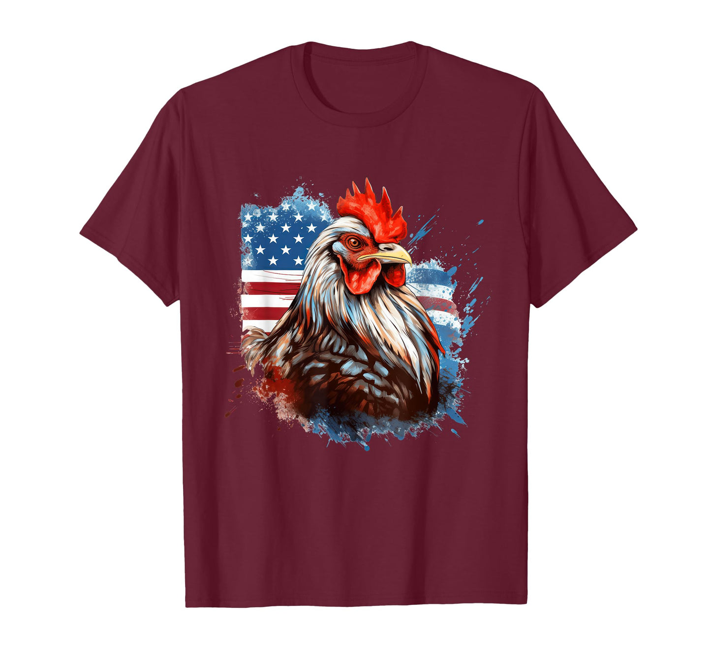 Chicken American Flag T-Shirt