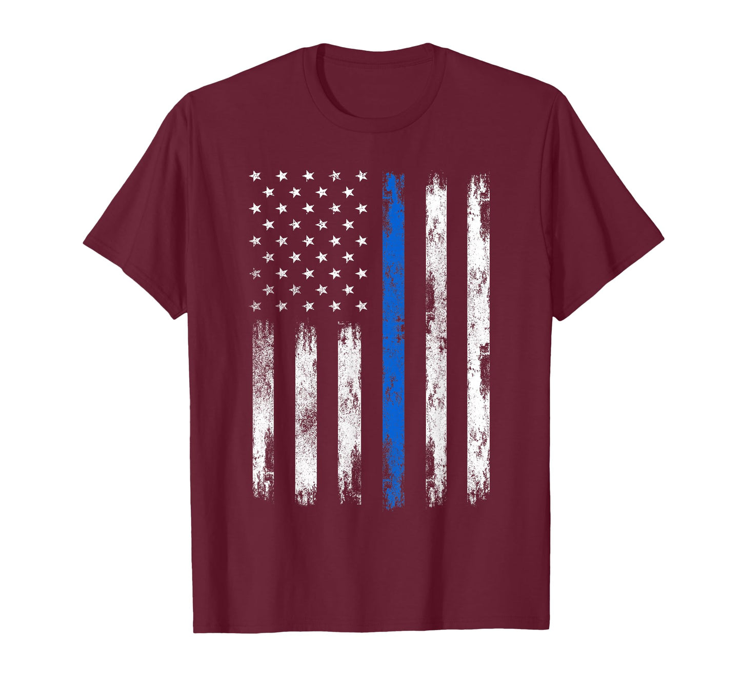 USA Flag Police Support Patriotic Law Enforcement Officer T-Shirt