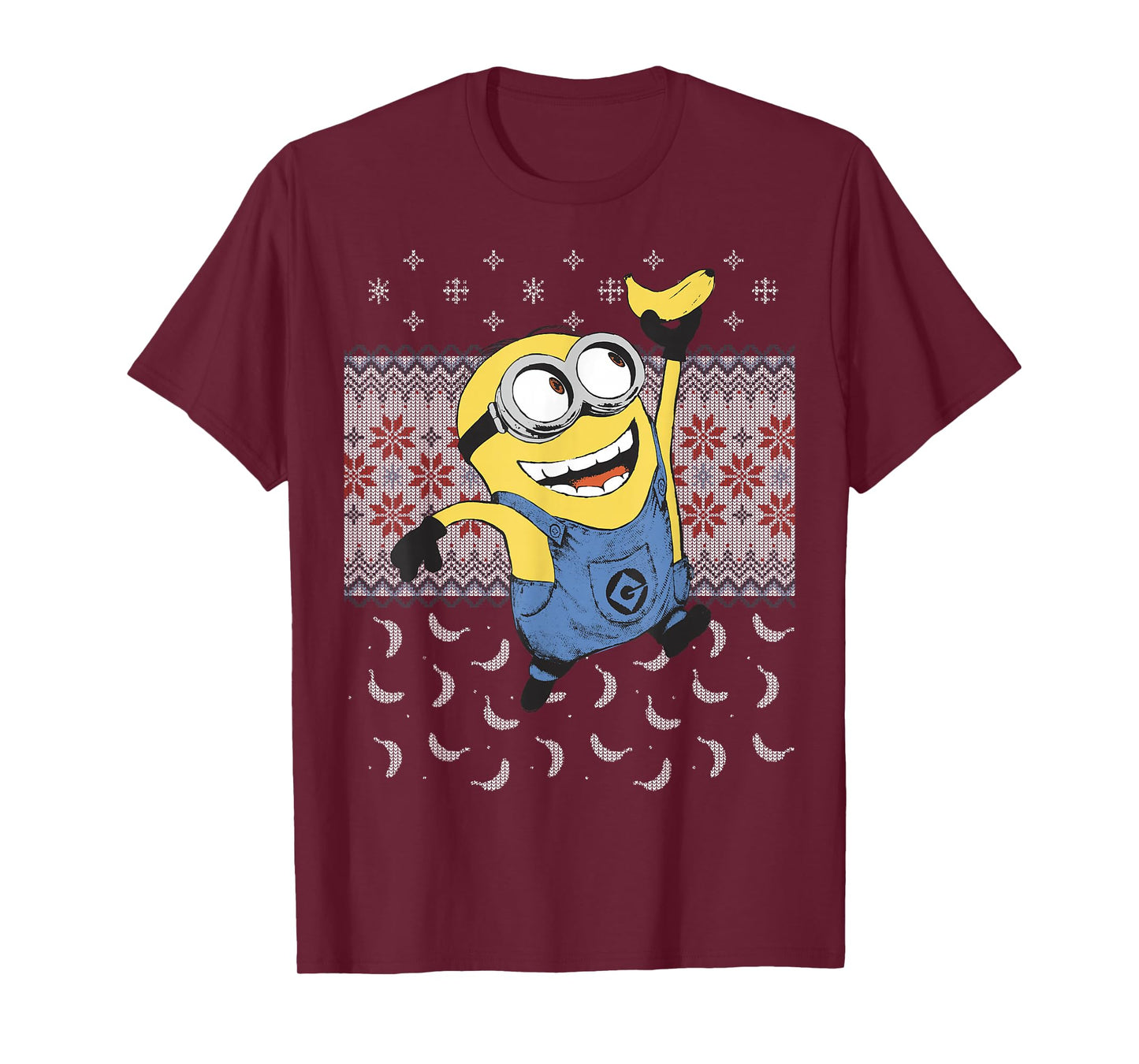 Despicable Me Minions Banana Ugly Christmas T-Shirt T-Shirt