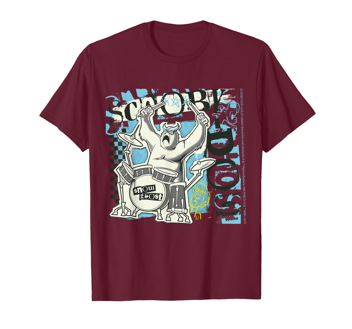 Scooby Doo Merch Snow Ghost Drummer T-Shirt