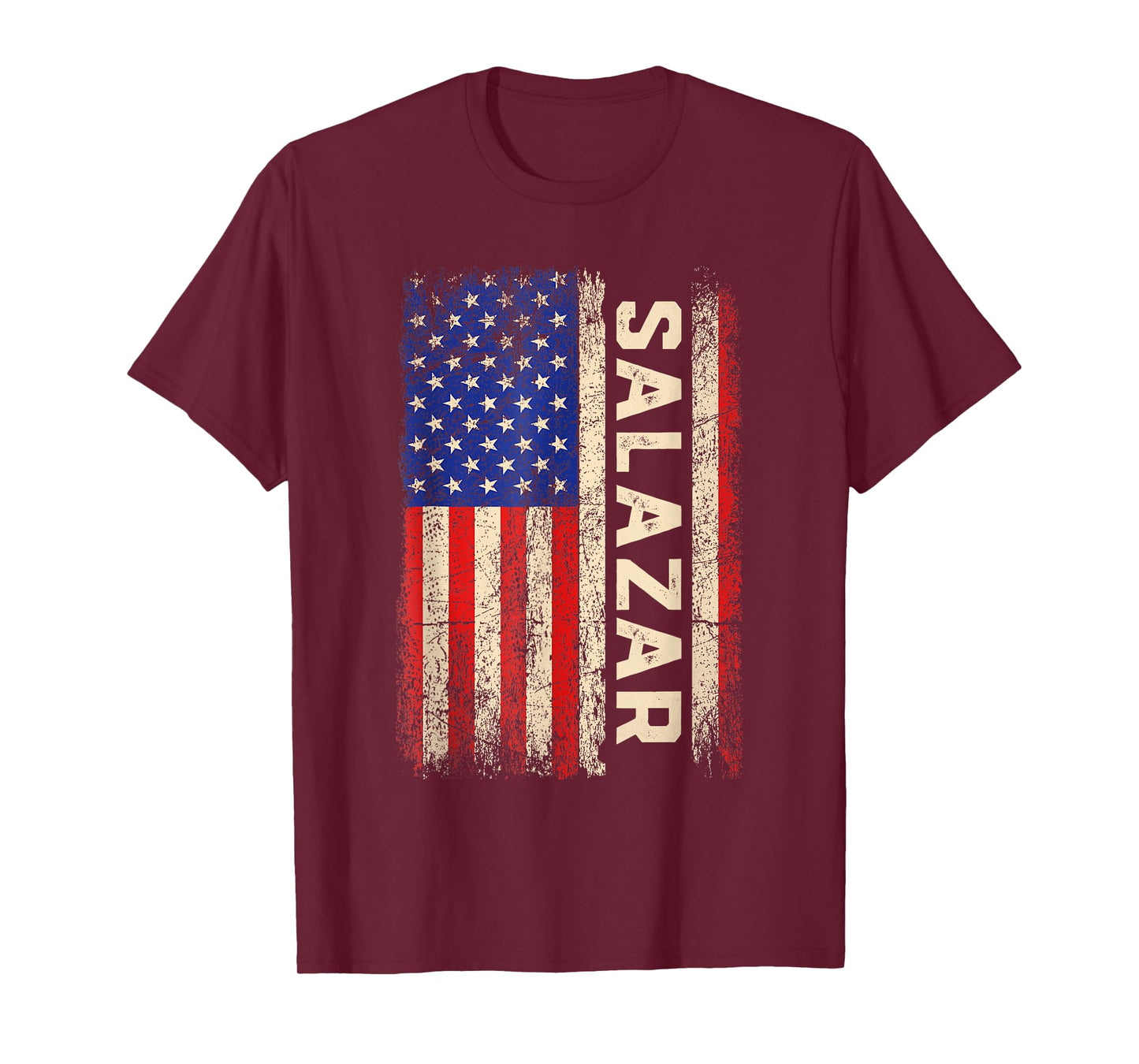 Salazar Last Name Shirt Salazar Name American Flag T-Shirt for Women Kids Men