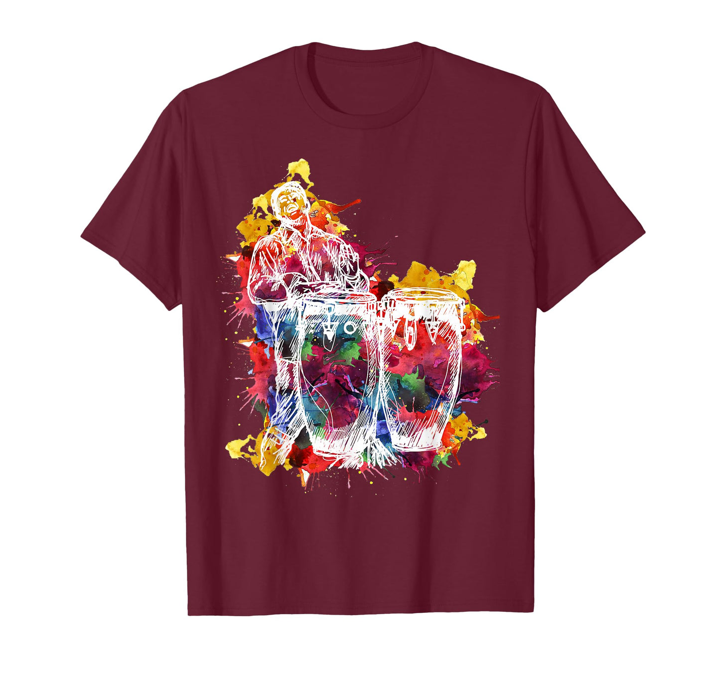 Conga Player Musician Gift Instrument Art T-Shirt