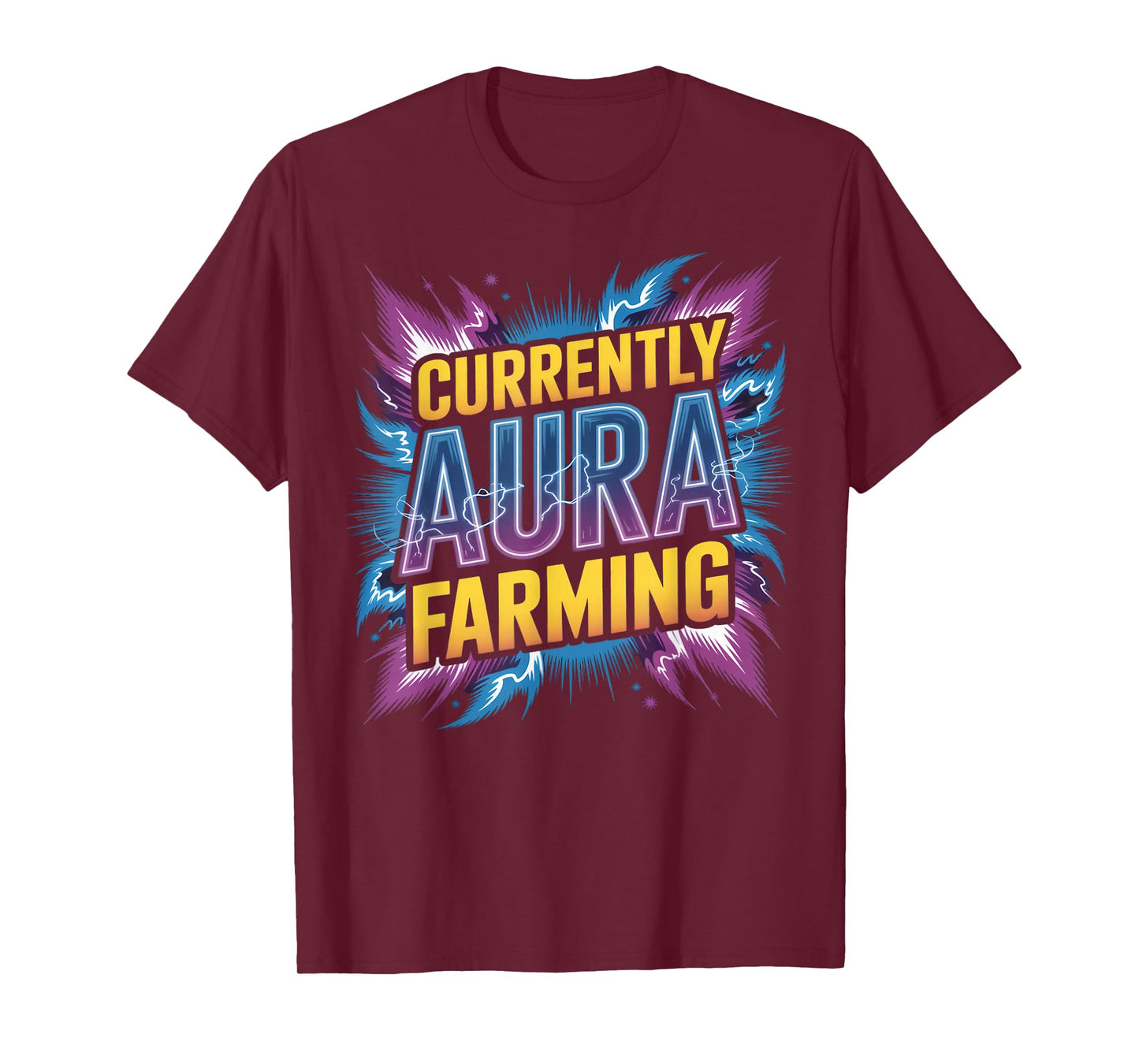 Currently Aura Farming Farm Aura Funny Aura Farming T-Shirt