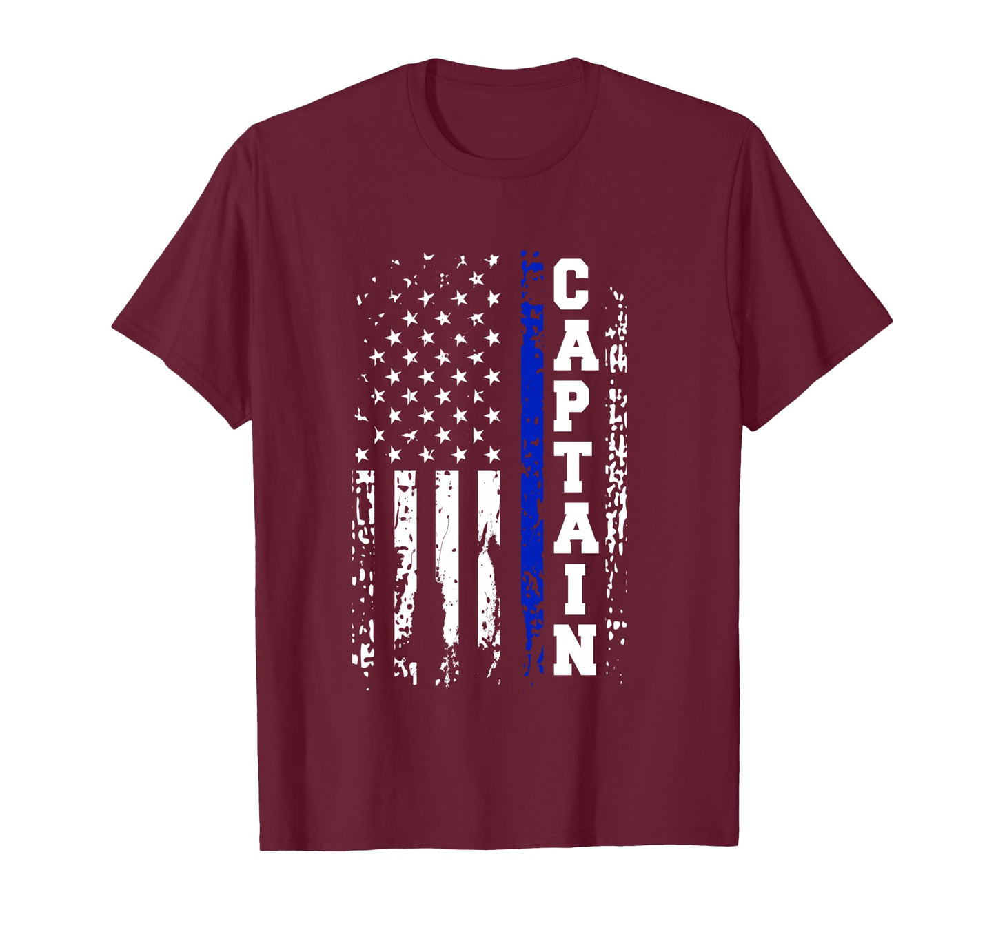 Police Captain Shirt Police Rank Captain Gift Long Sleeve T-Shirt