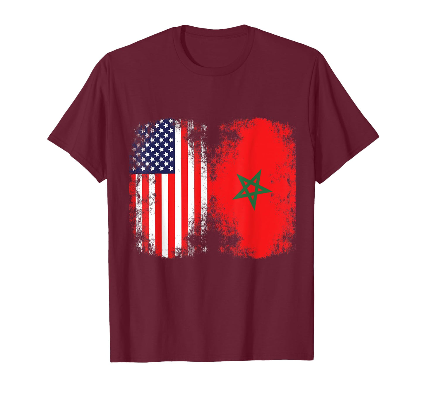 Moorish American Morocco Flag Moroccan Soccer Supporter T-Shirt