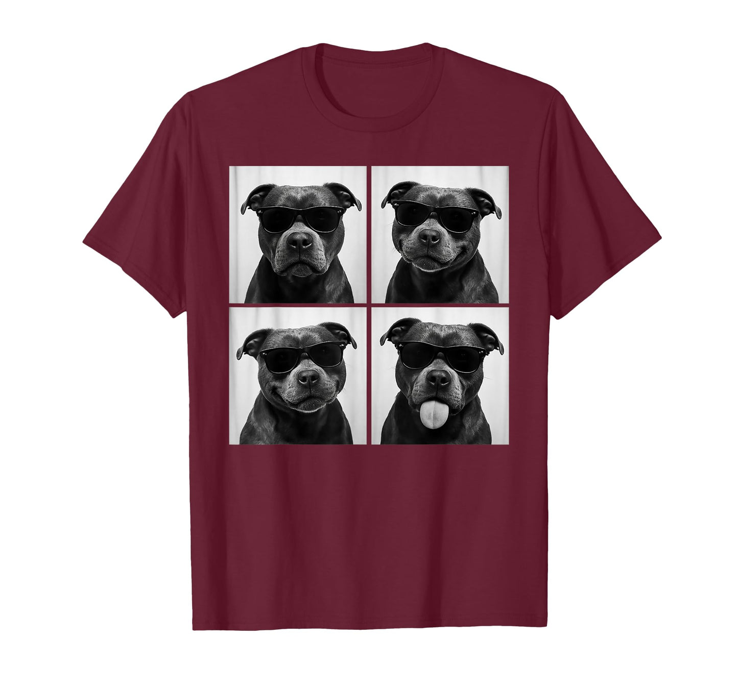 Funny Staffordshire Bull Terrier Lover Cute Dog Photo Booth T-Shirt